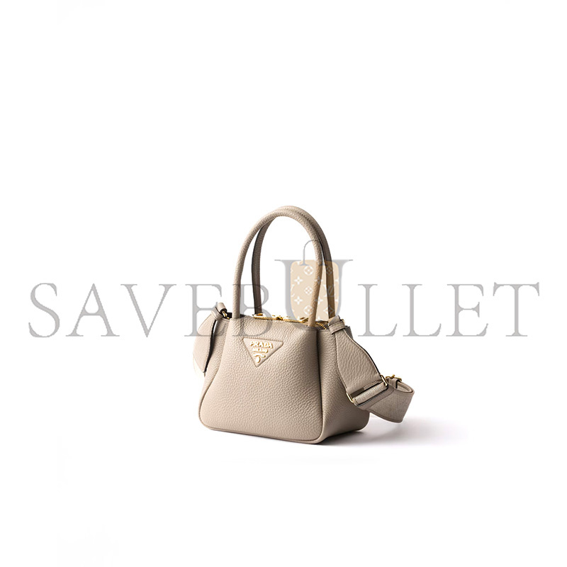 PRADA LEATHER MINI HANDBAG 1BA362 (19.5*18*9cm) PRADA LEATHER MINI HANDBAG 1BA362 (19.5*18*9cm)